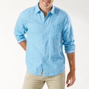 NWT Tommy Bahama Sea Glass Breezer Linen Shirt